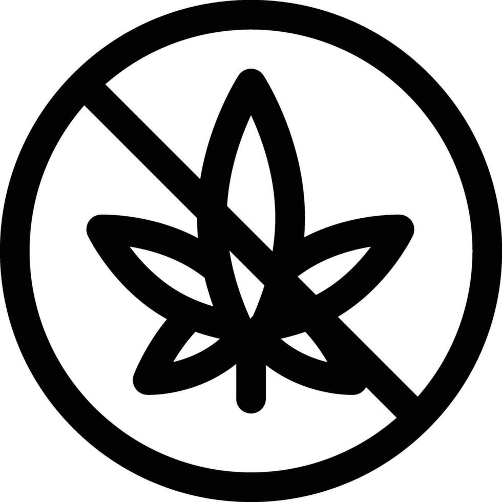 No Drugs Vector Icon