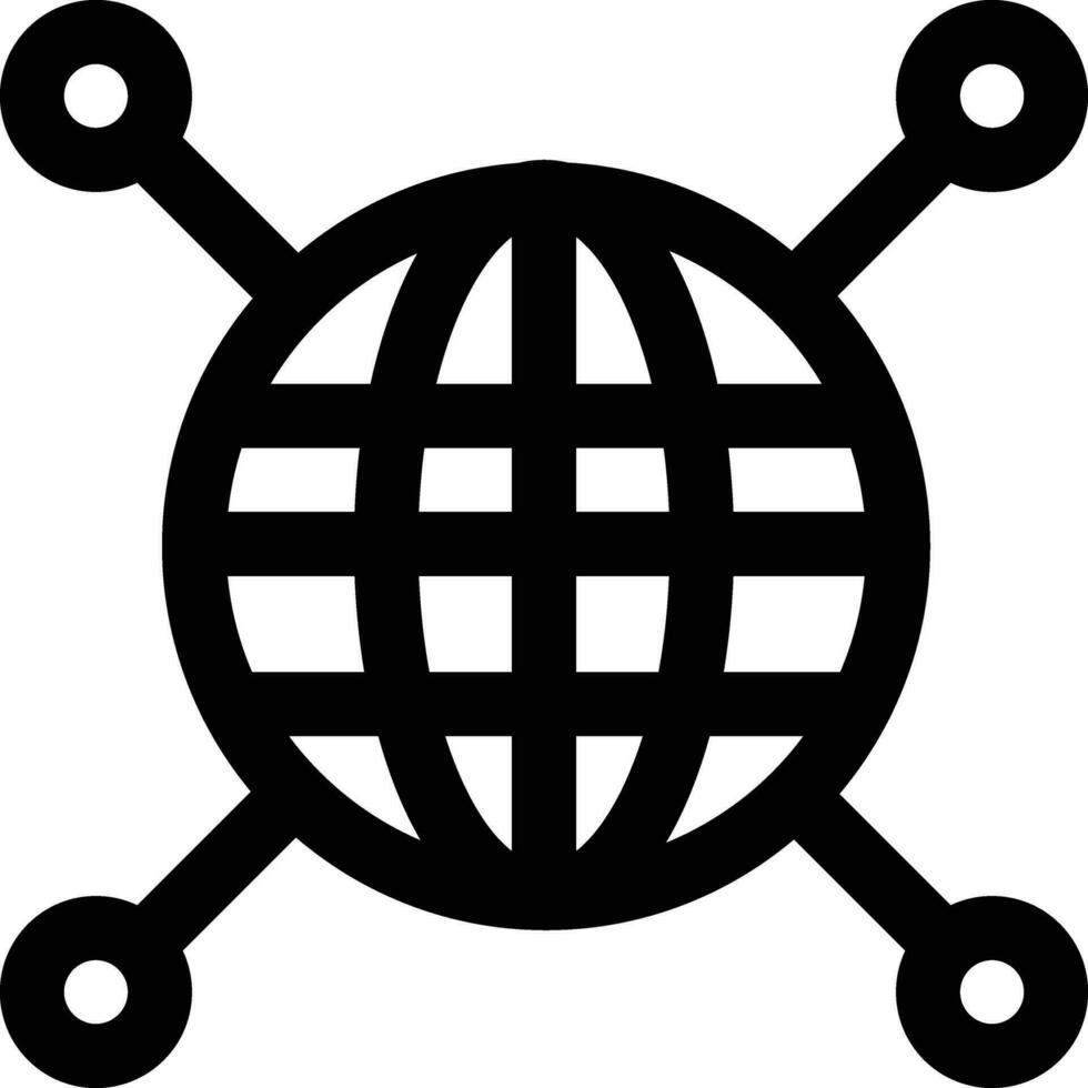 Global Network Vector Icon