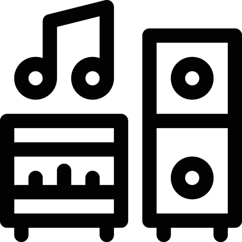 Sound System Vector Icon