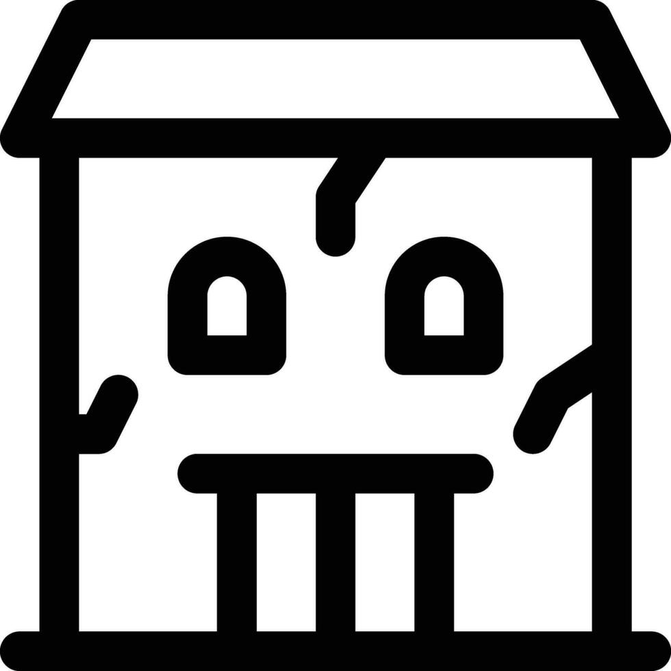 Old Building Vector Icon