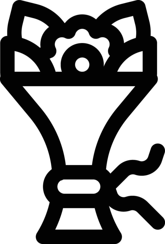 Flower Bouquet Vector Icon