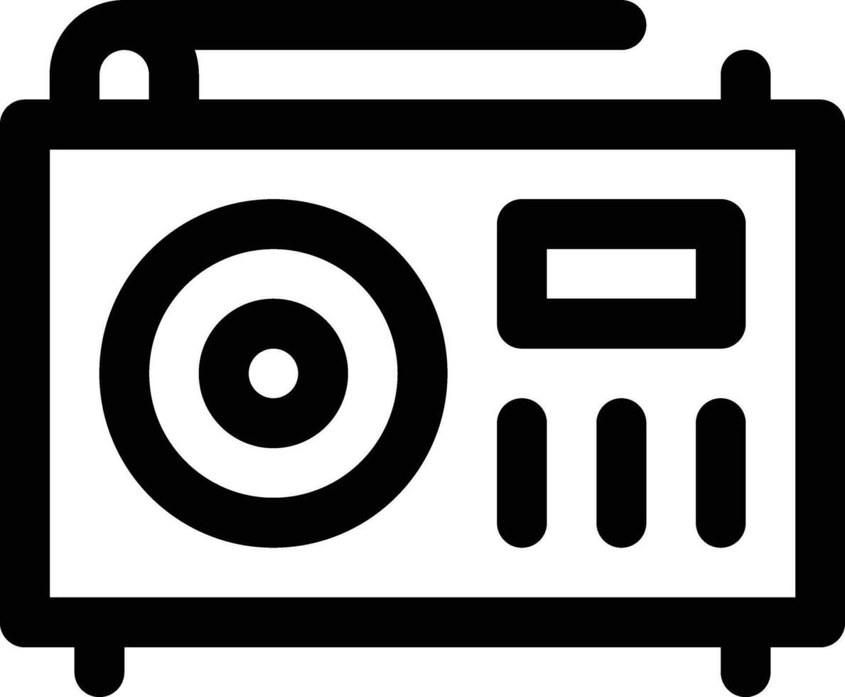 icono de vector de radio