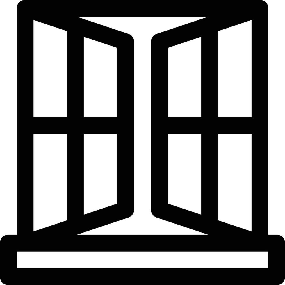 icono de vector de ventana