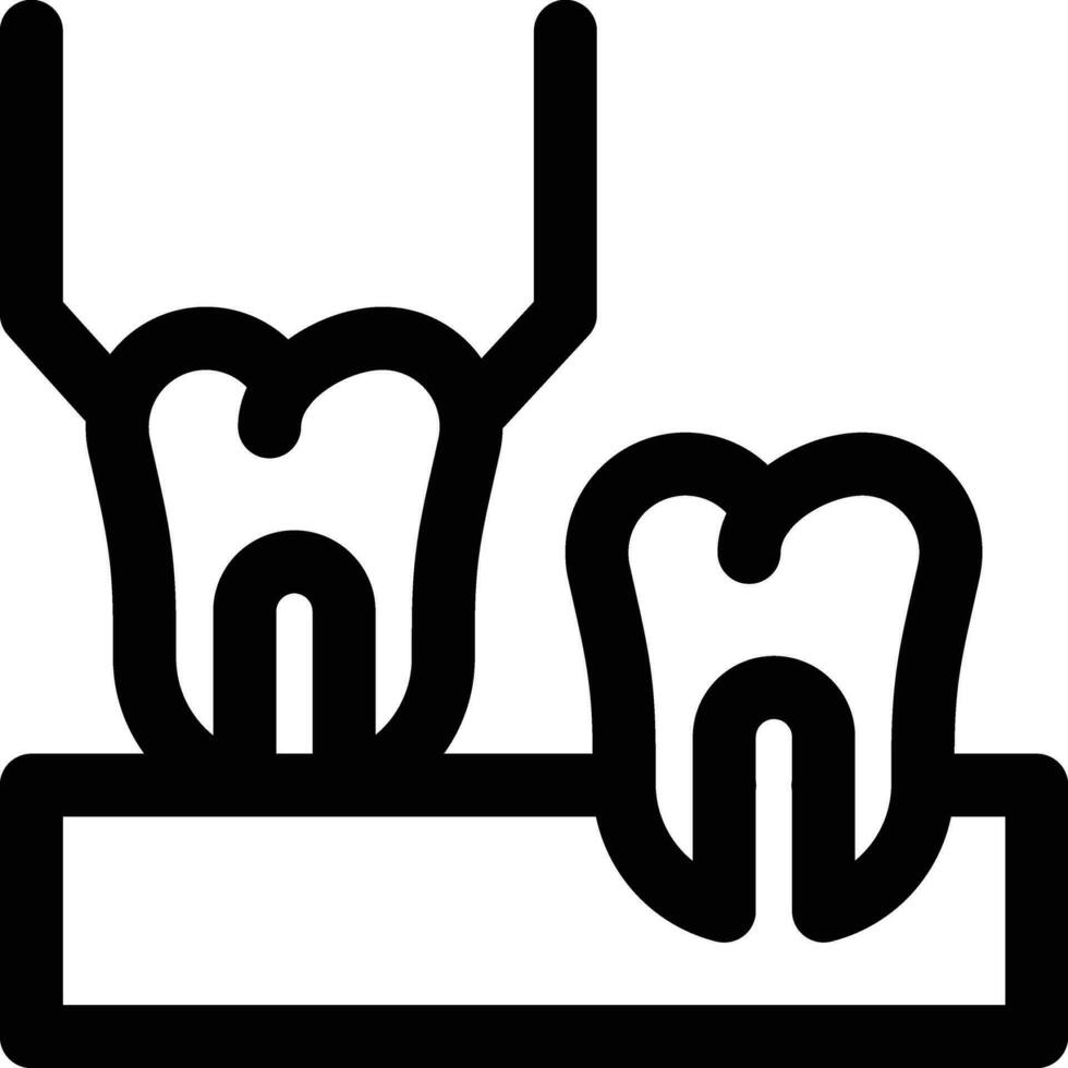 Tooth Extraction Vector Icon