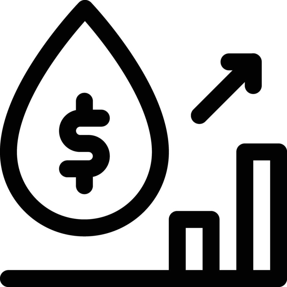 Oil Price Vector Icon