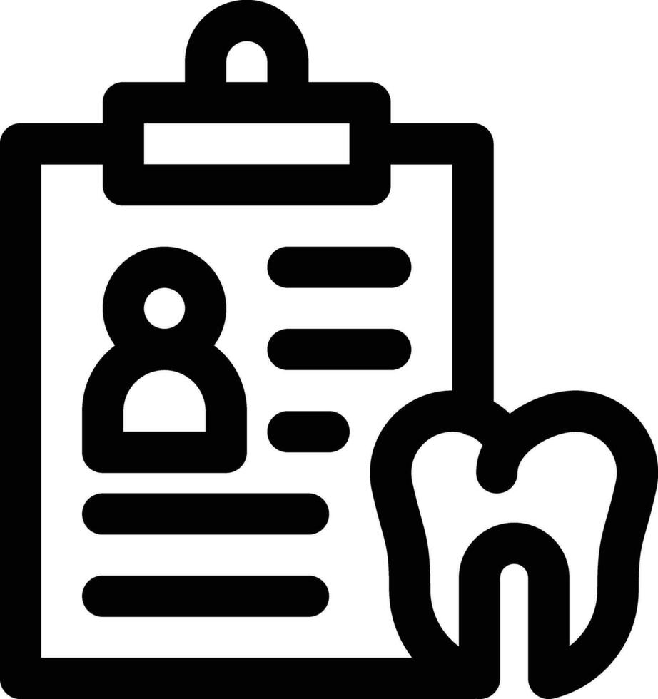 Dental Record Vector Icon