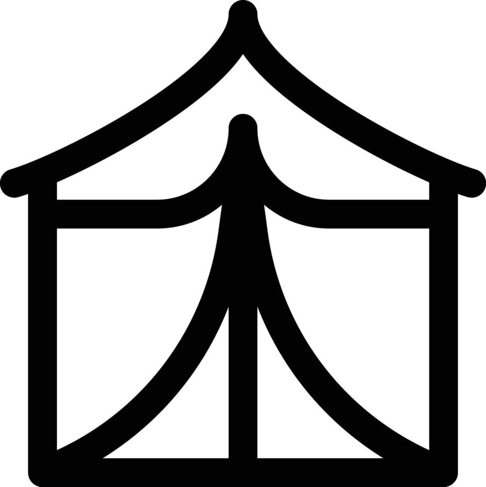 Summer Tent Vector Icon
