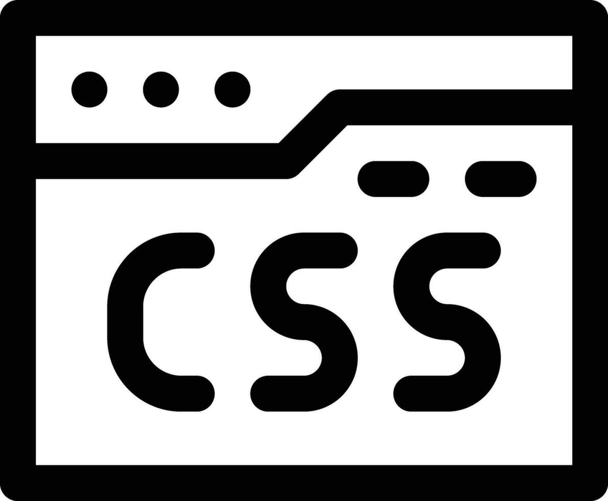 CSS Code Vector Icon