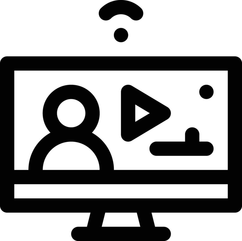 User Live Streaming Vector Icon