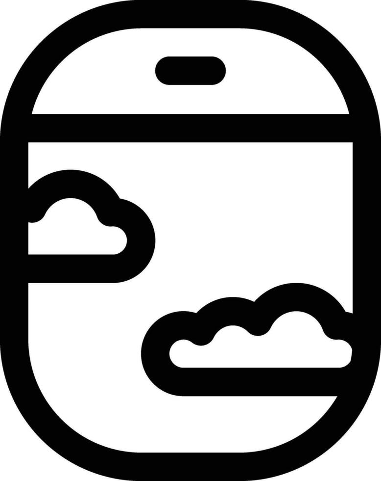 Aeroplane Window Vector Icon