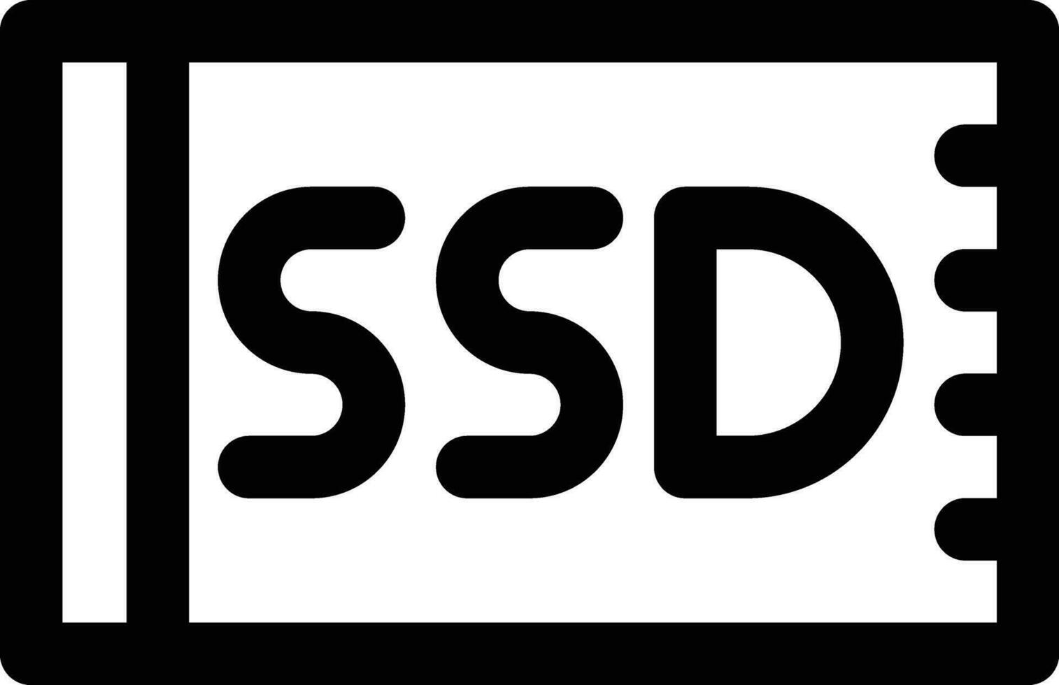 SSD Card Vector Icon
