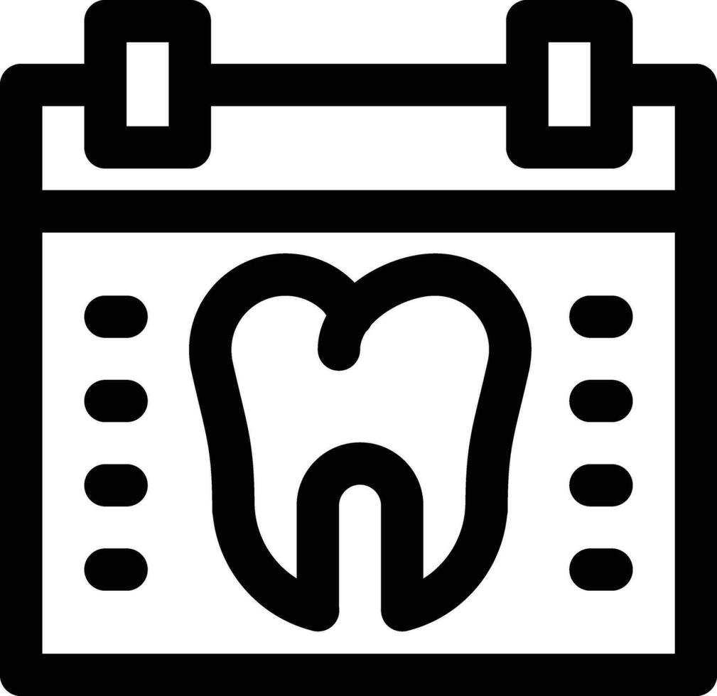 icono de vector de cita de dentista