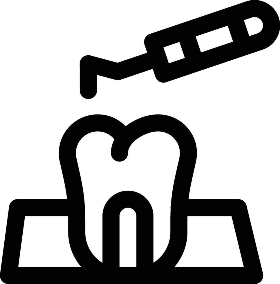 diente escalada vector icono