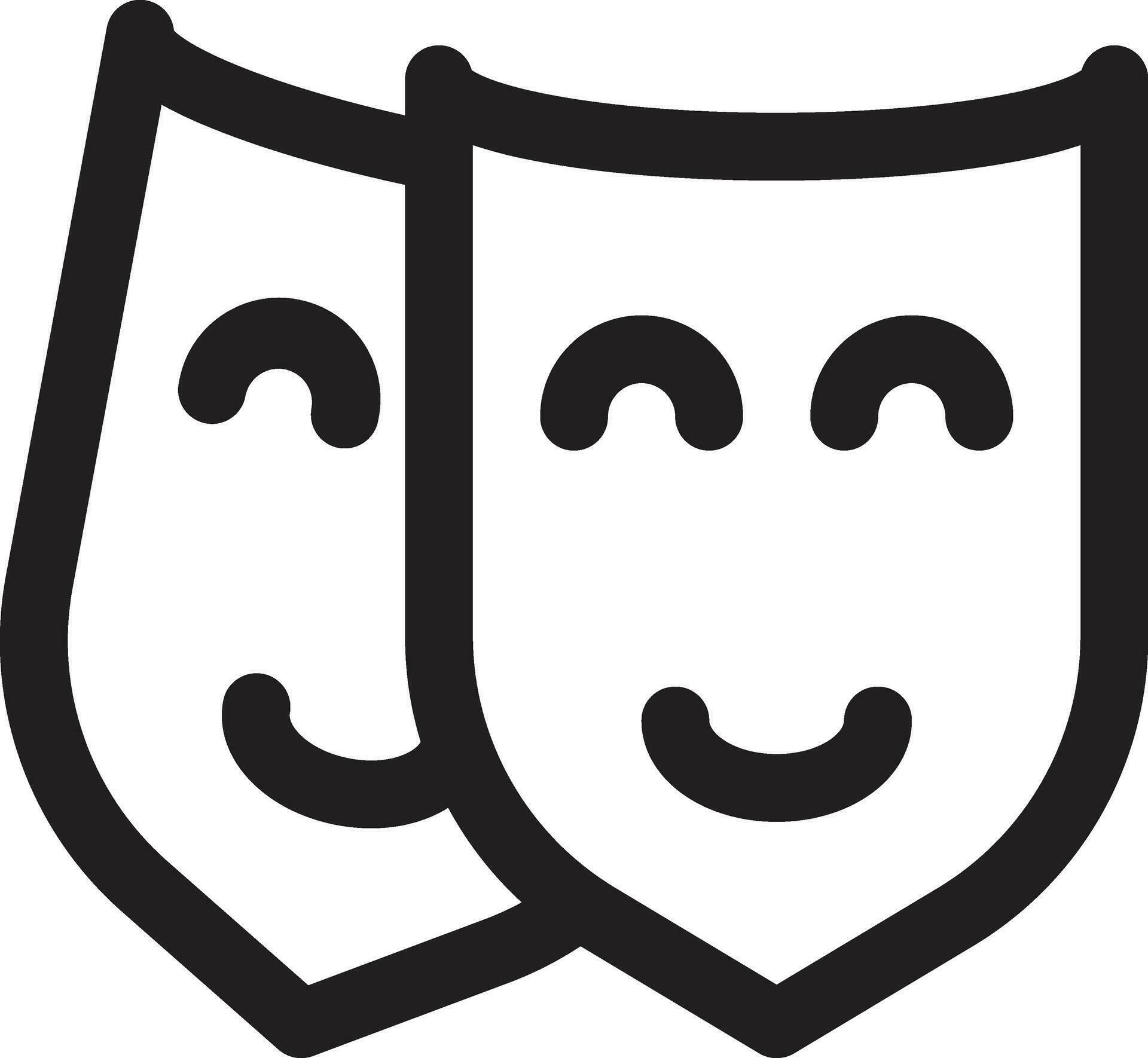 Theater Masks Vector Icon 32531621 Vector Art at Vecteezy