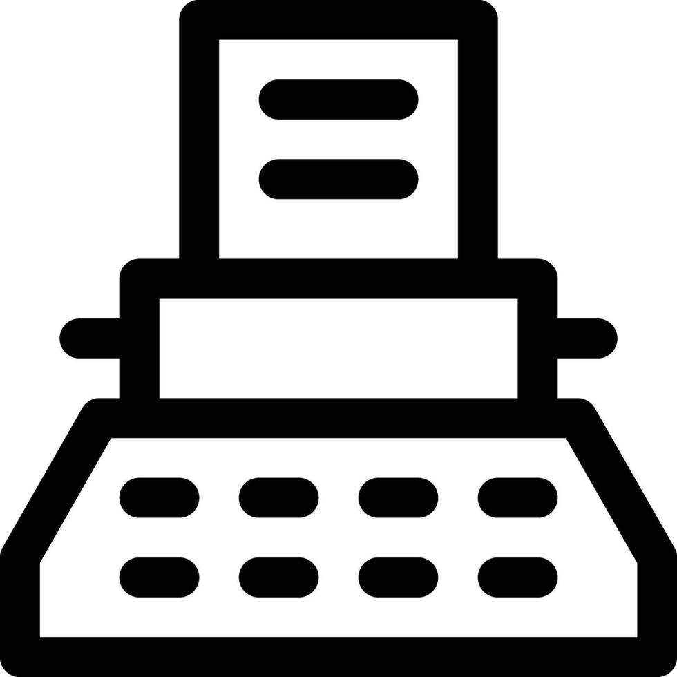 Typewriter Vector Icon