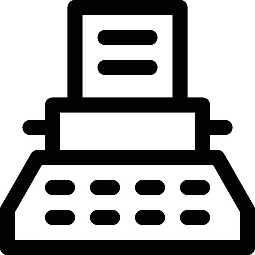 Typewriter Vector Icon