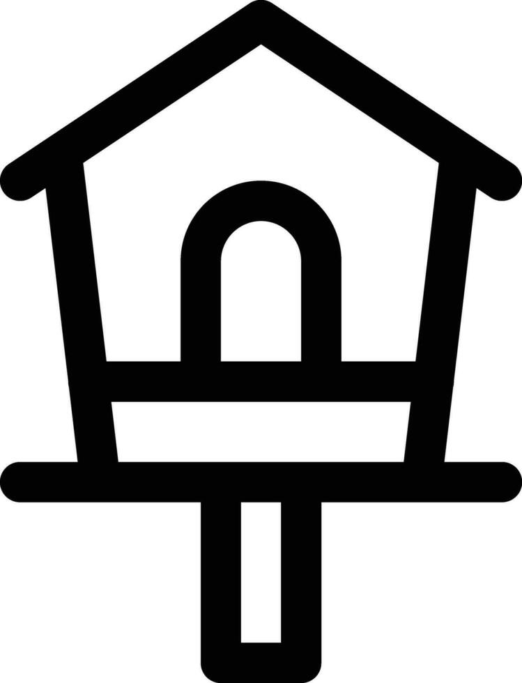 Bird House Vector Icon
