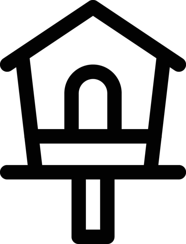 Bird House Vector Icon