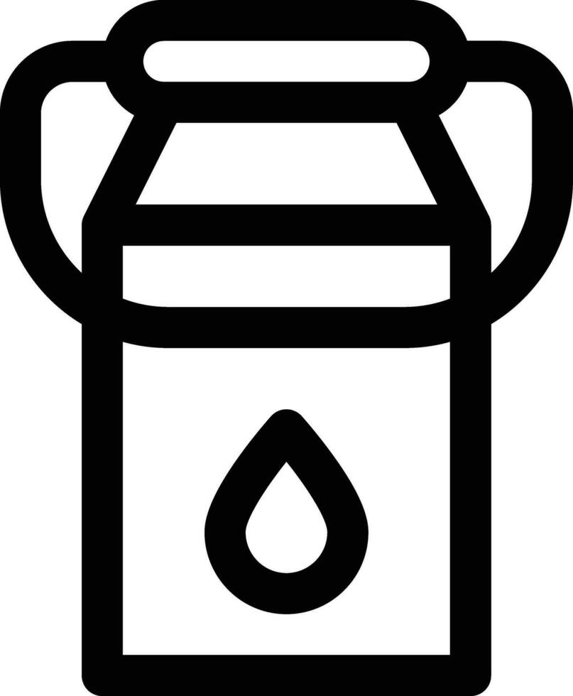 Milk Bucket Vector Icon