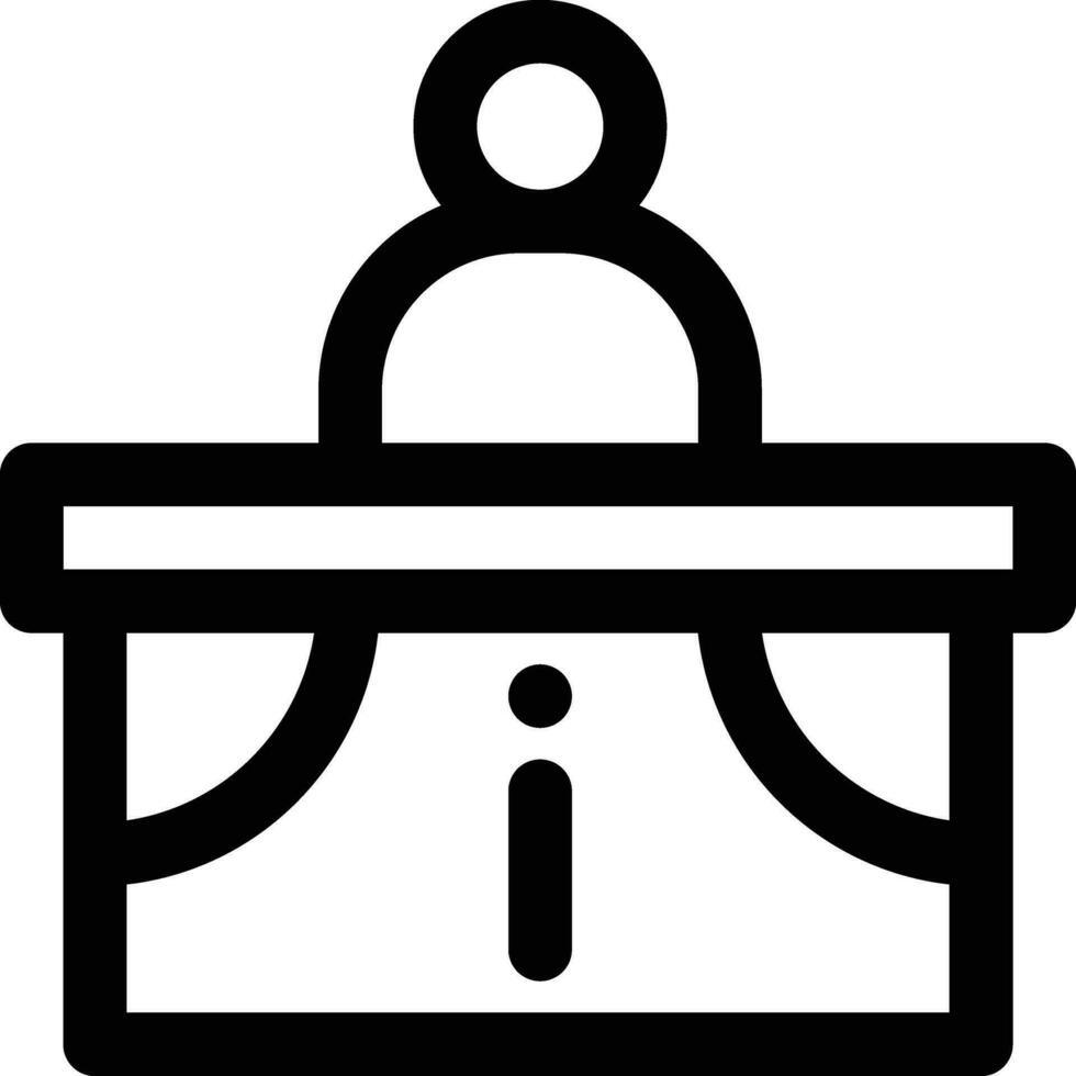 Information Desk Vector Icon