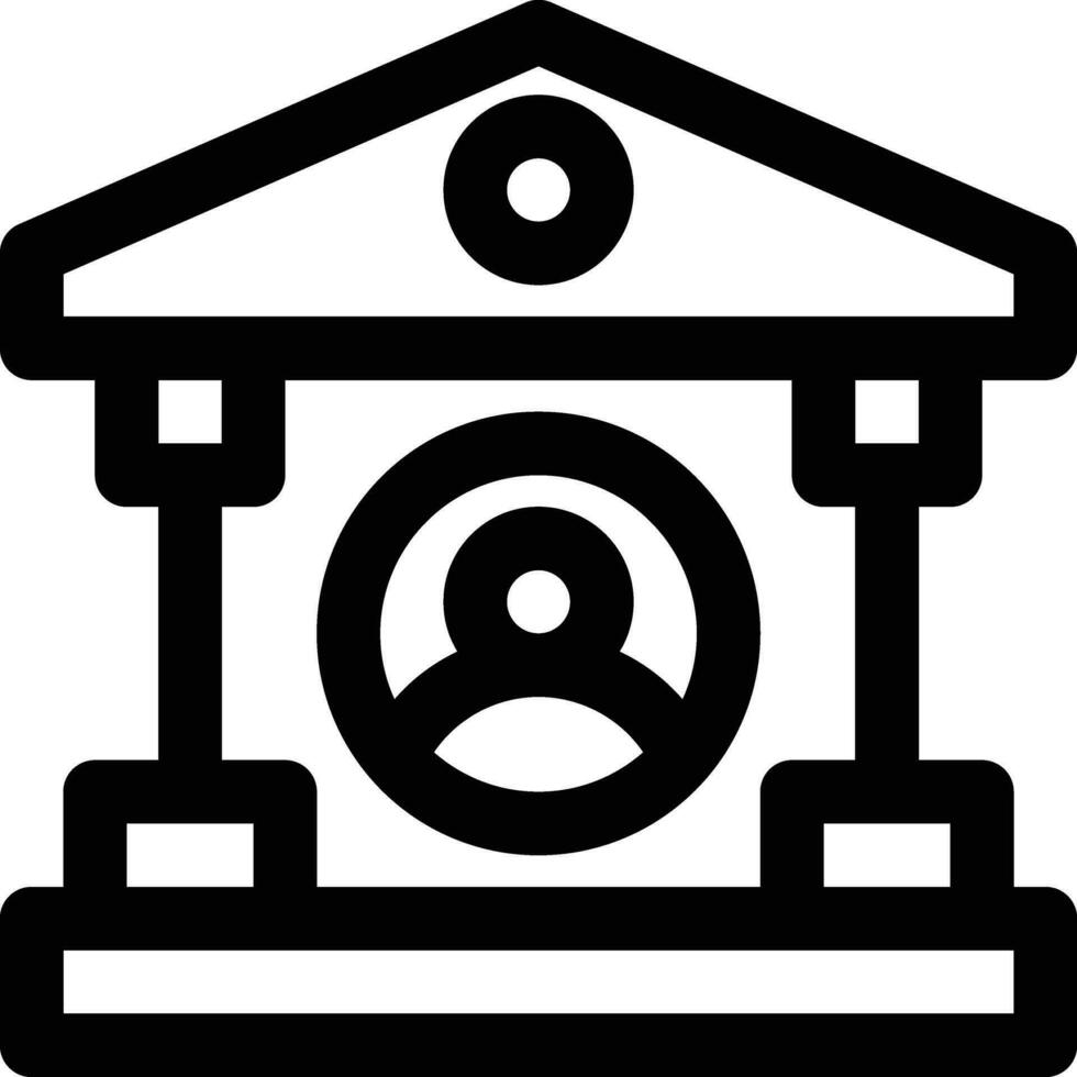 banco cuenta vector icono