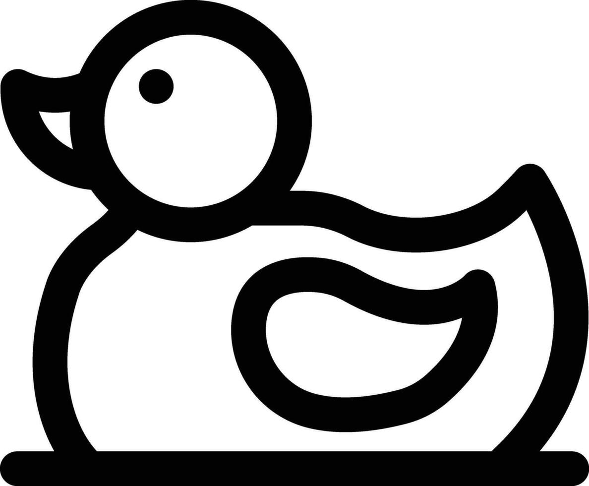 Pato juguete vector icono