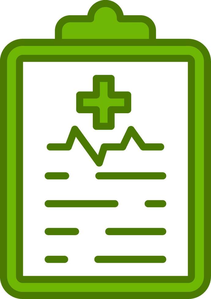 icono de vector de informe médico