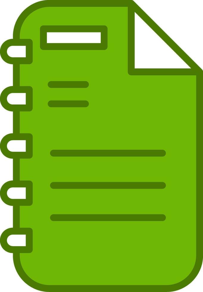 Note Page Vector Icon