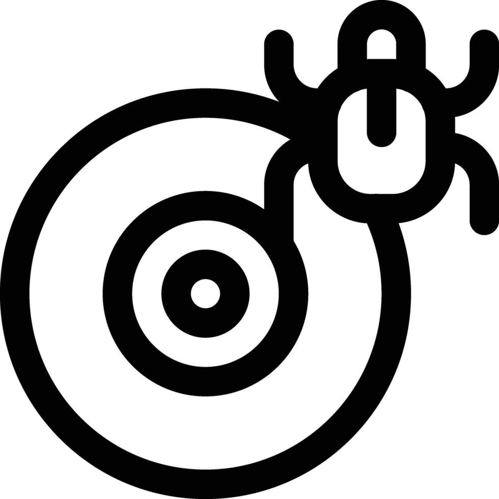 CD Virus Vector Icon