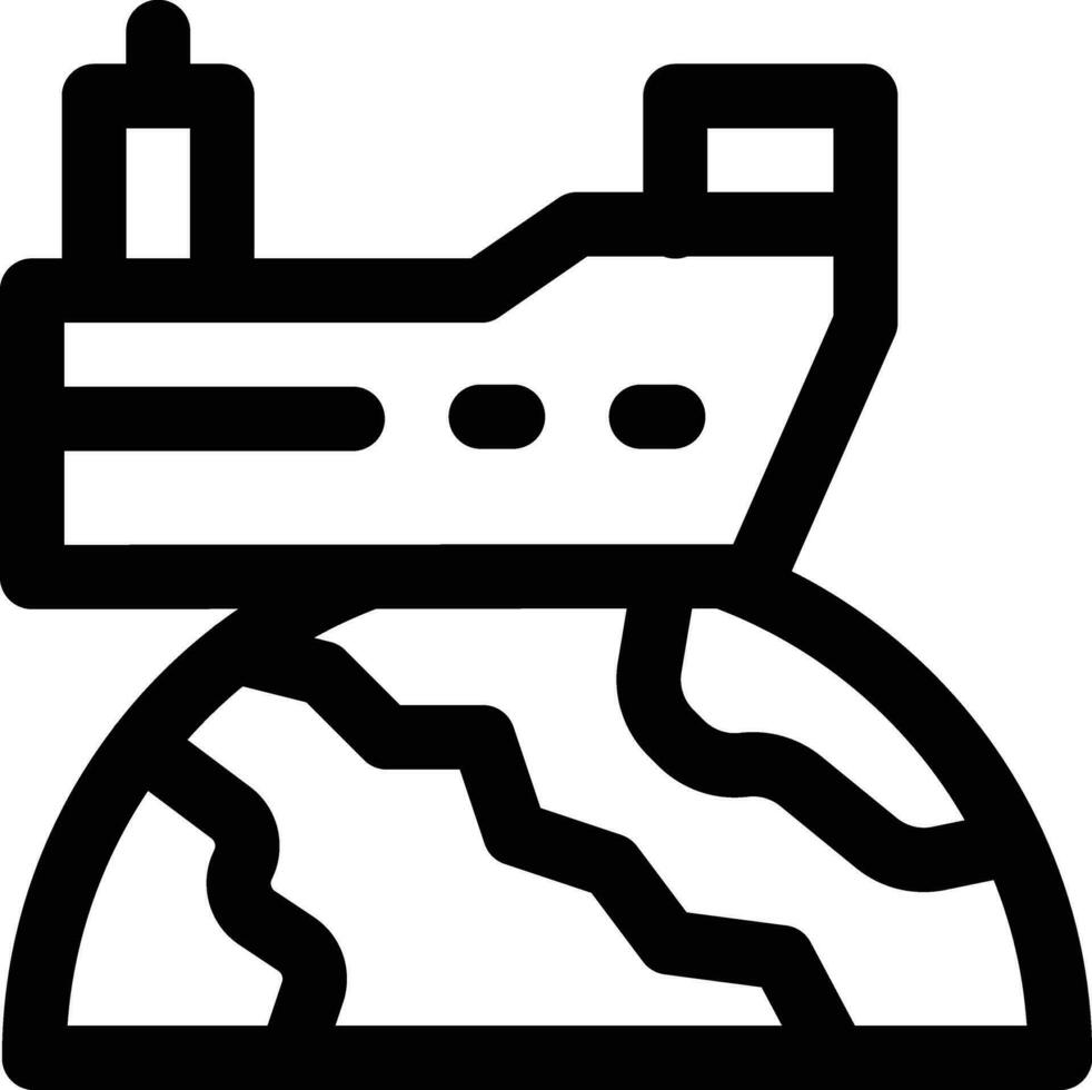Worldwide Shipping Boat Vector Icon