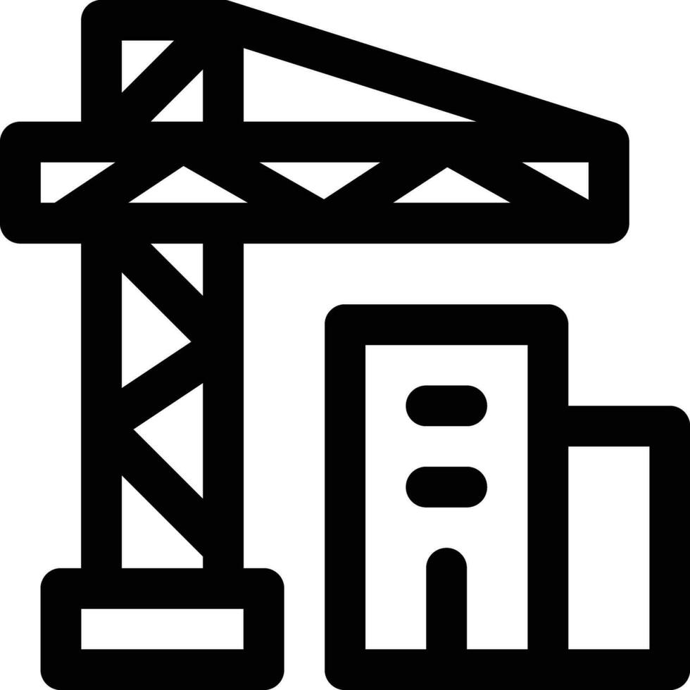 edificio construcción vector icono