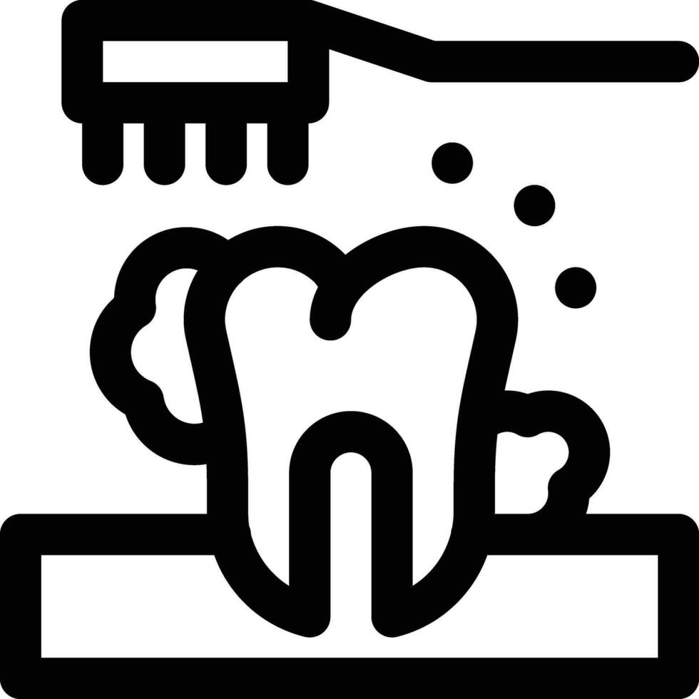 Dental Cleaning Vector Icon