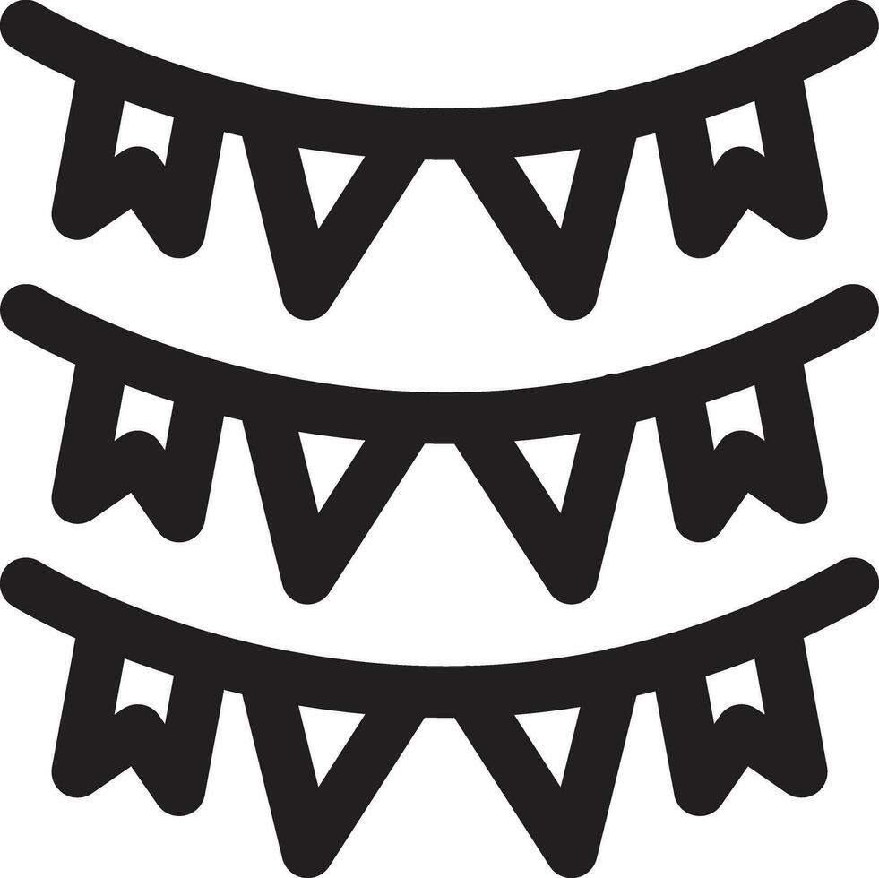 Bunting Vector Icon