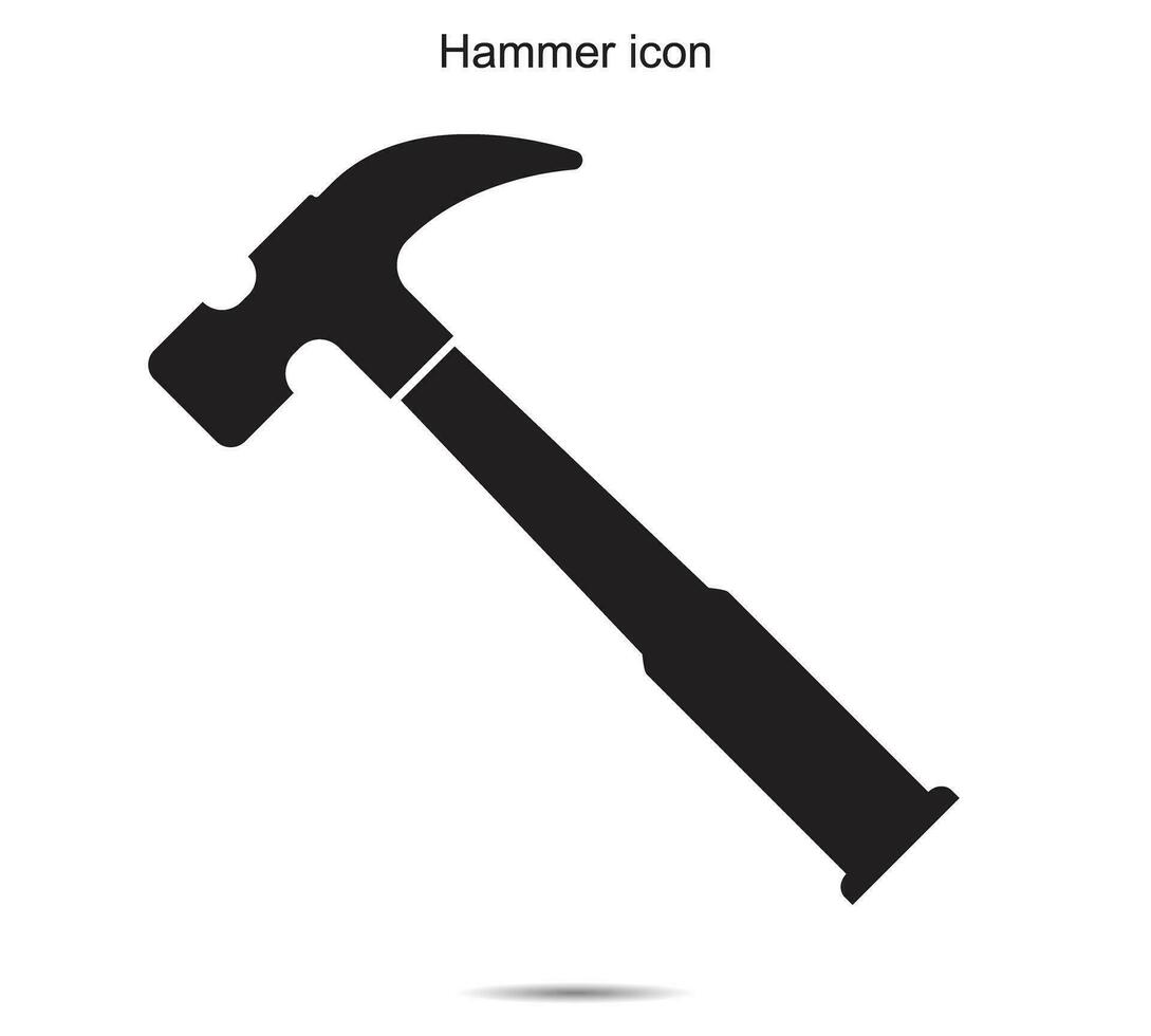 Hammer icon, Vector illustration