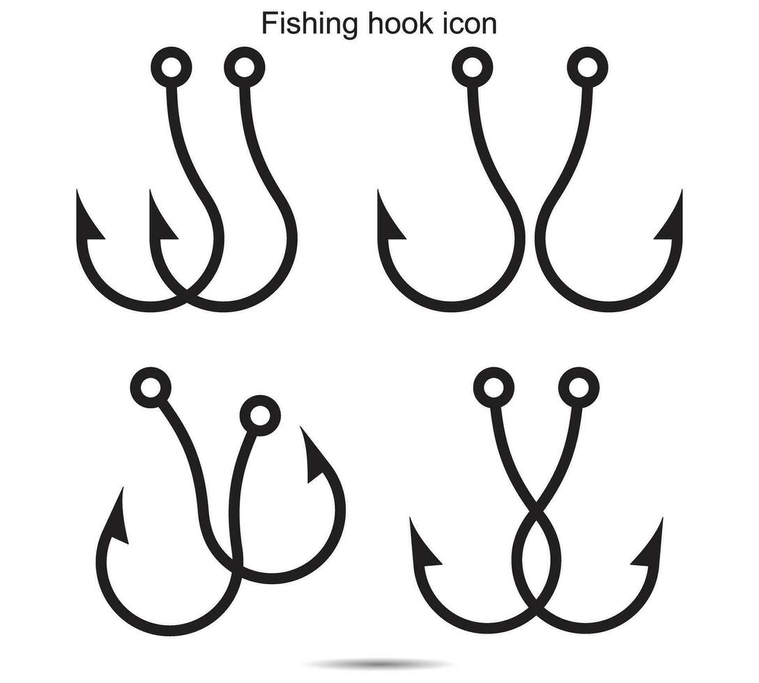 Fishing hook icon, Vector illustration