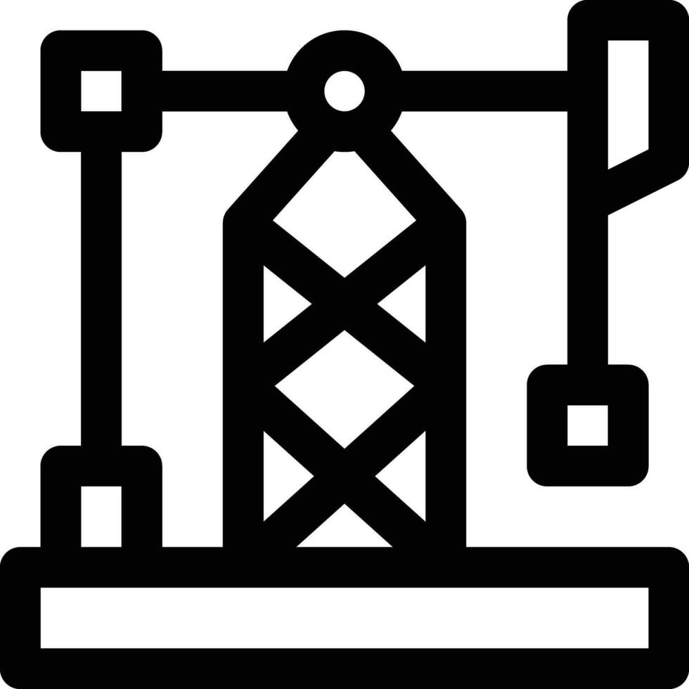 Drilling Oil Vector Icon