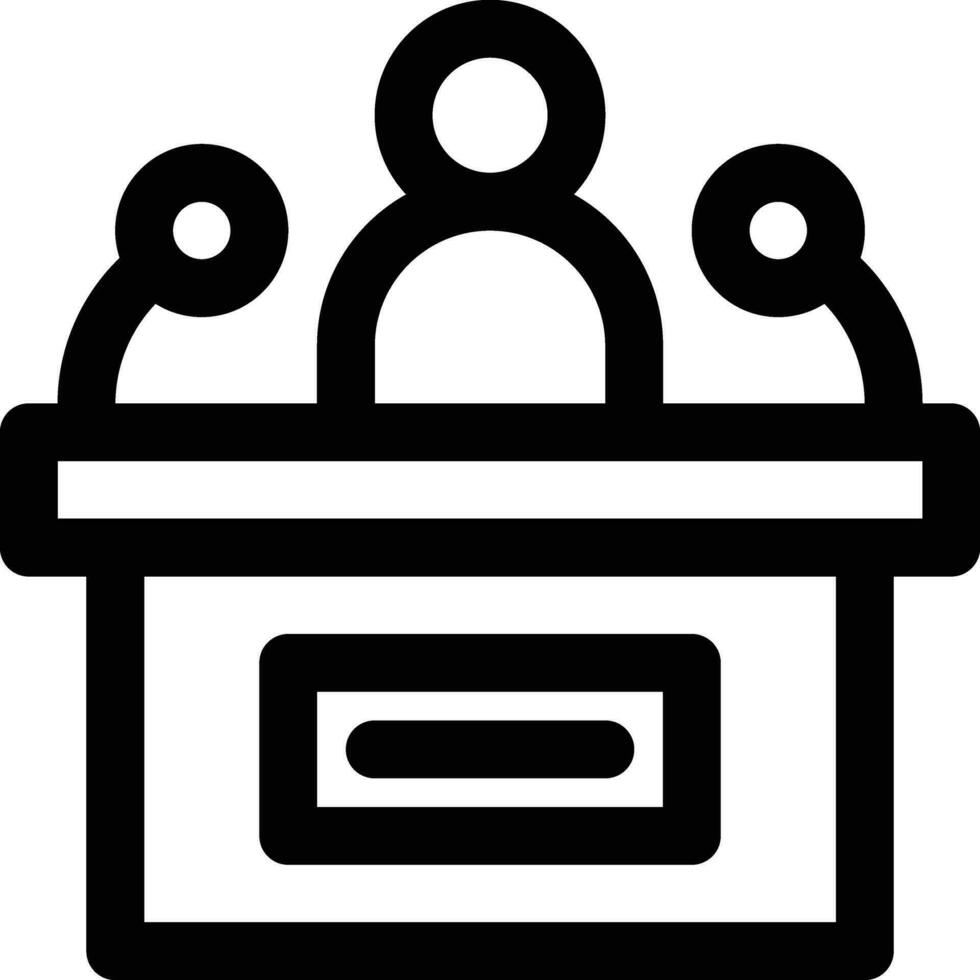 Press Conference Vector Icon