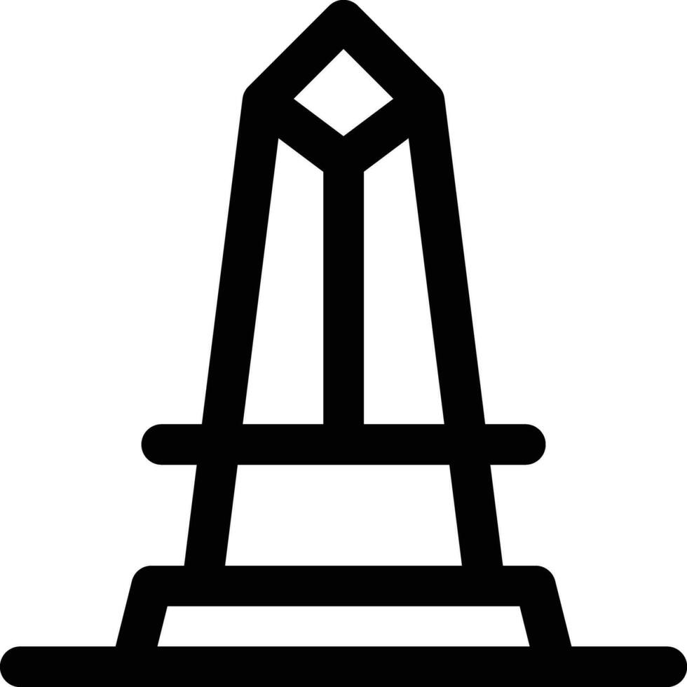 icono de vector de obelisco