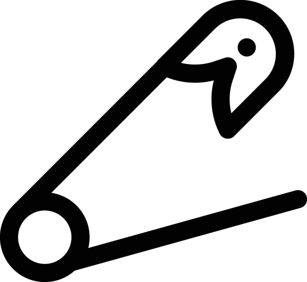 Safety Pin Vector Icon