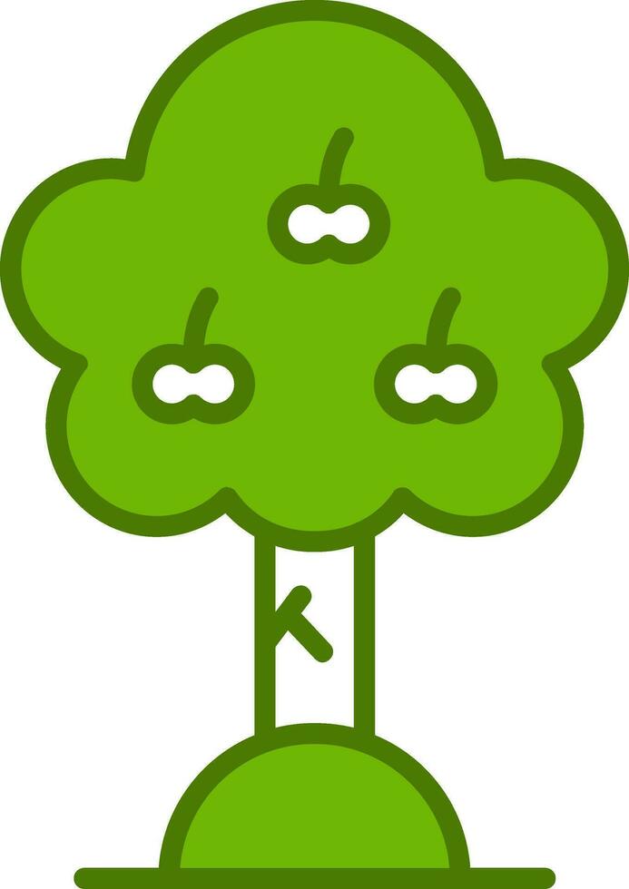 manzana árbol vector icono