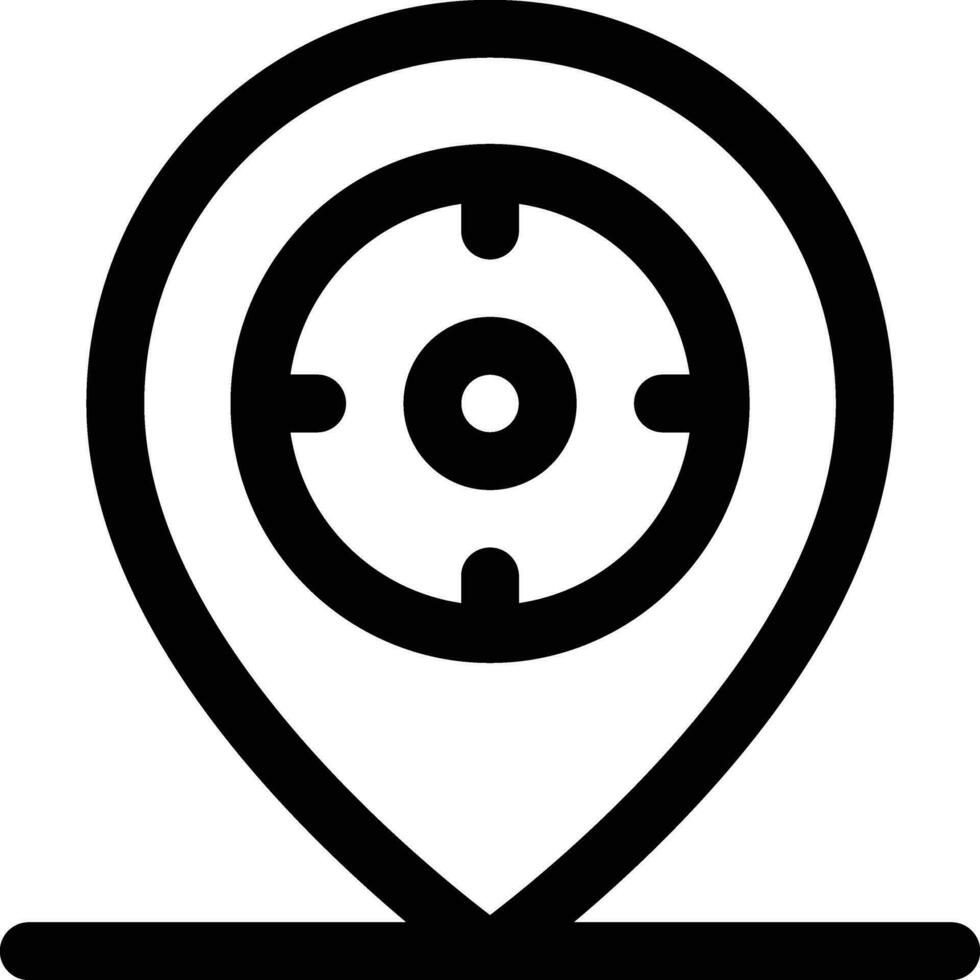 Target Location Vector Icon