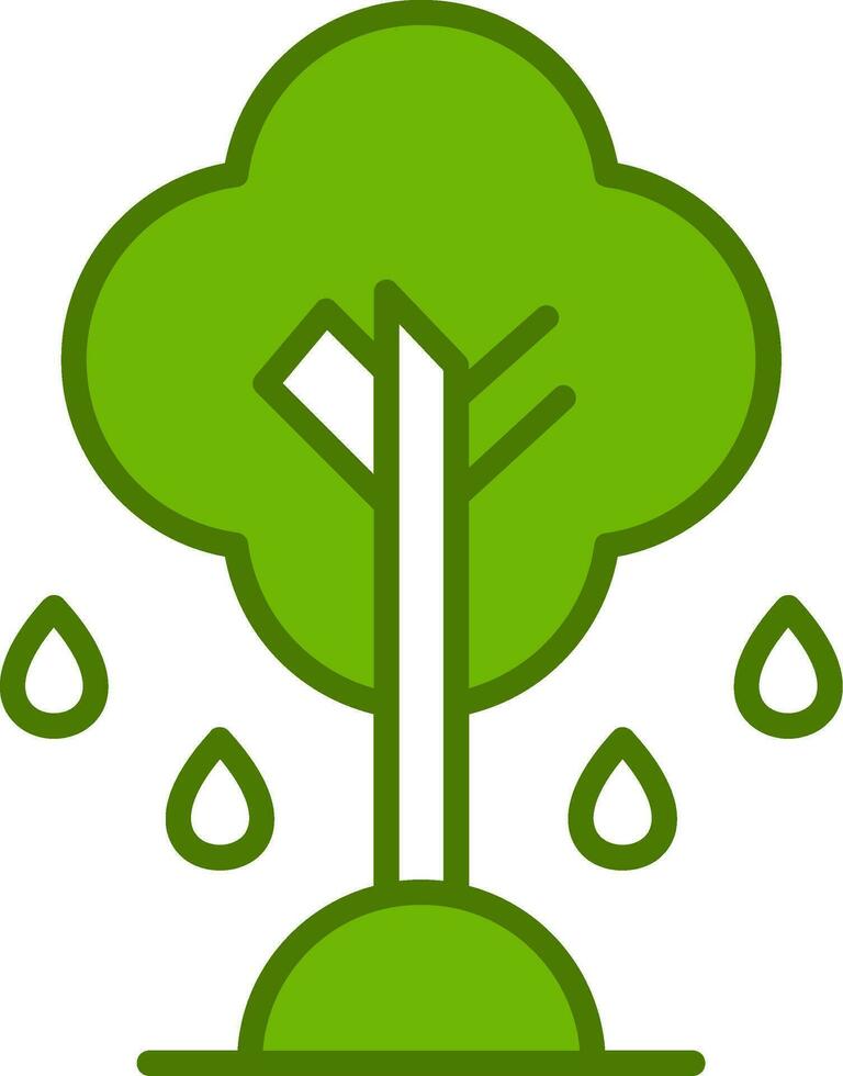 icono de vector de árbol