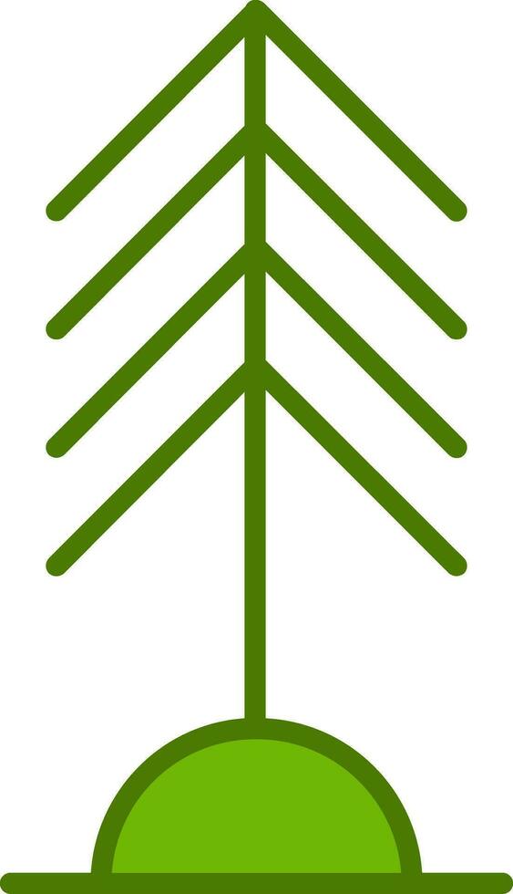 icono de vector de árbol de pino