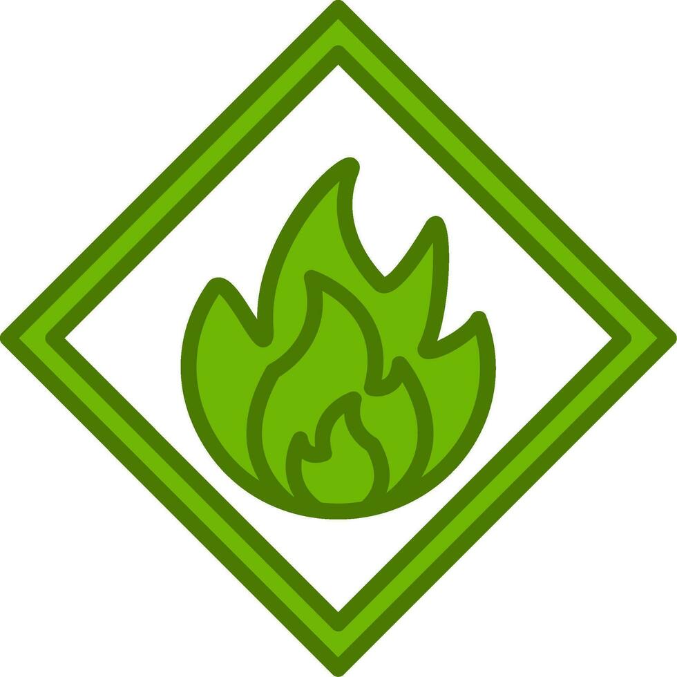 Flammable Vector Icon