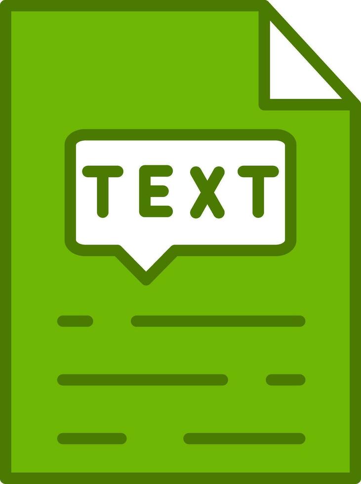 Text Vector Icon