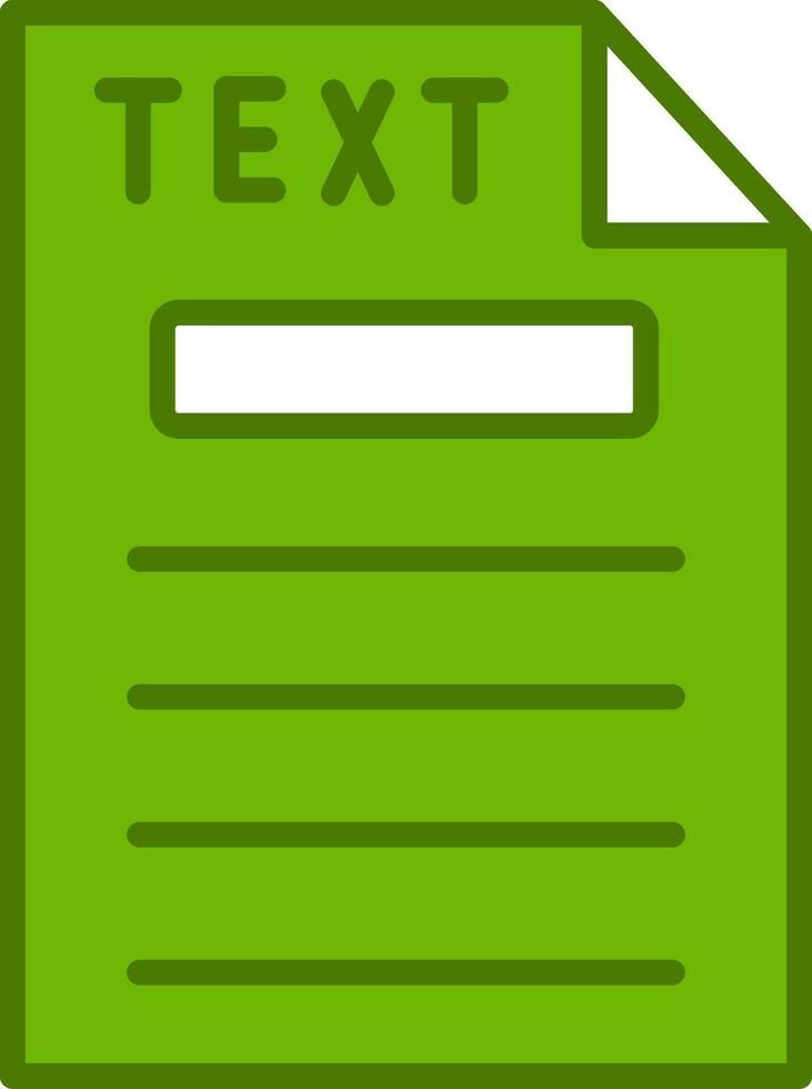 Text Vector Icon