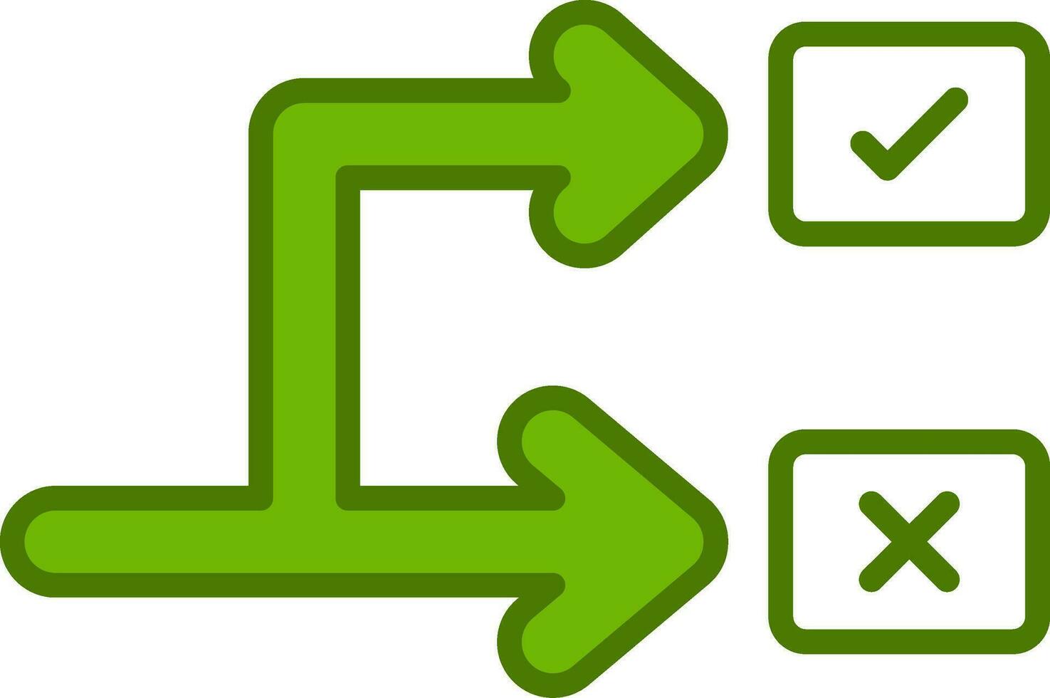 Bifurcation Vector Icon
