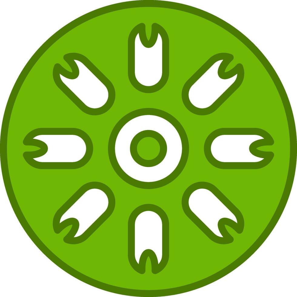 Centric Diatom Vector Icon
