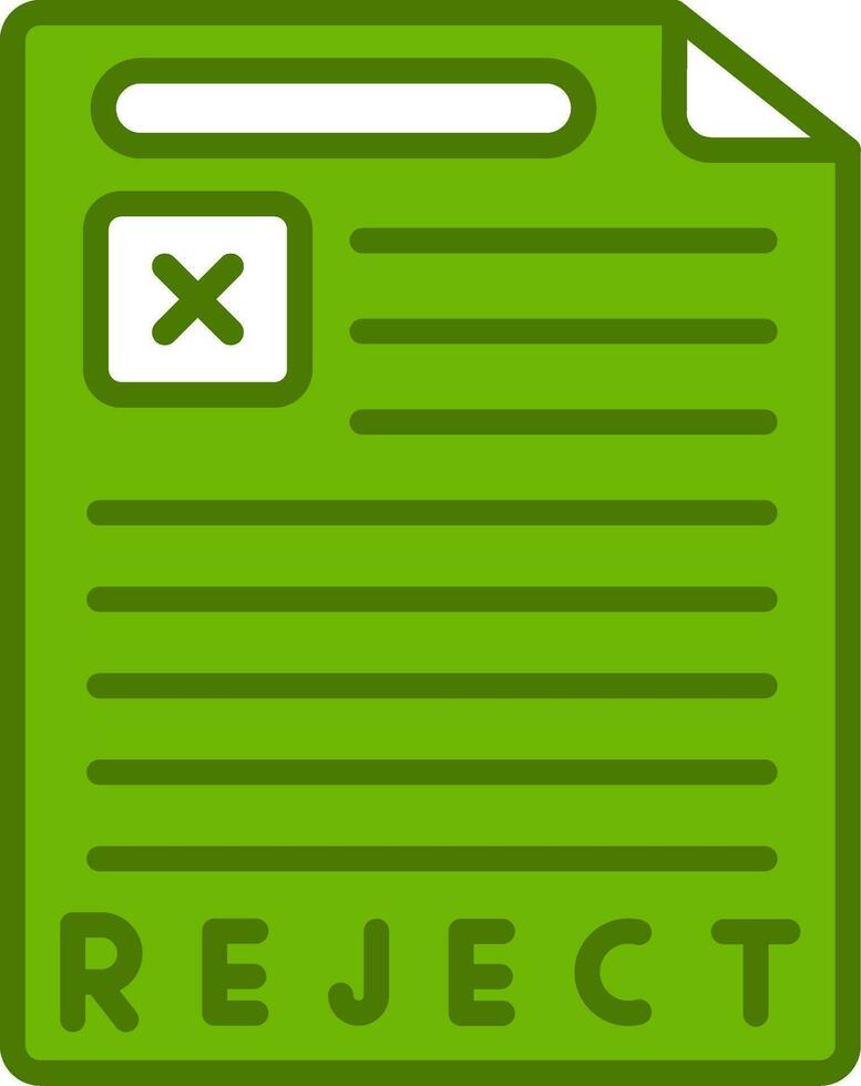 Reject Vector Icon