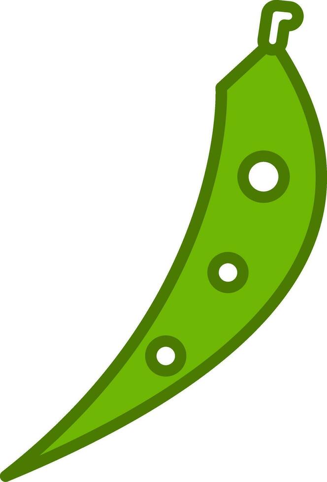 Green Beans Vector Icon